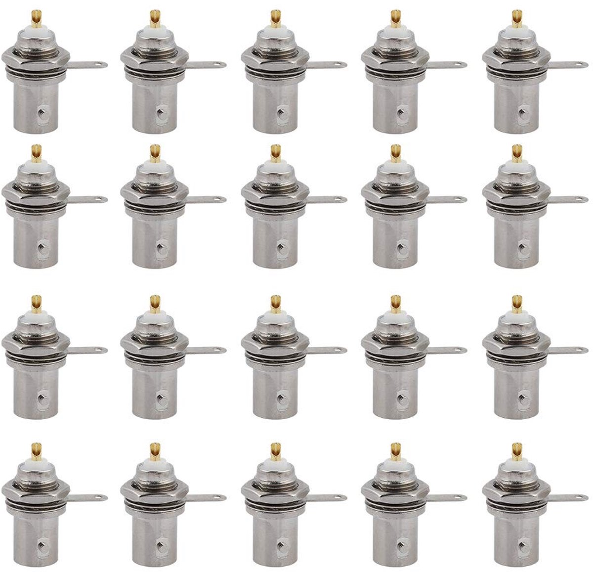 SolidKeus - 20 Stuks BNC Pluggen voor Monitor en Beveiligingsapparatuur
