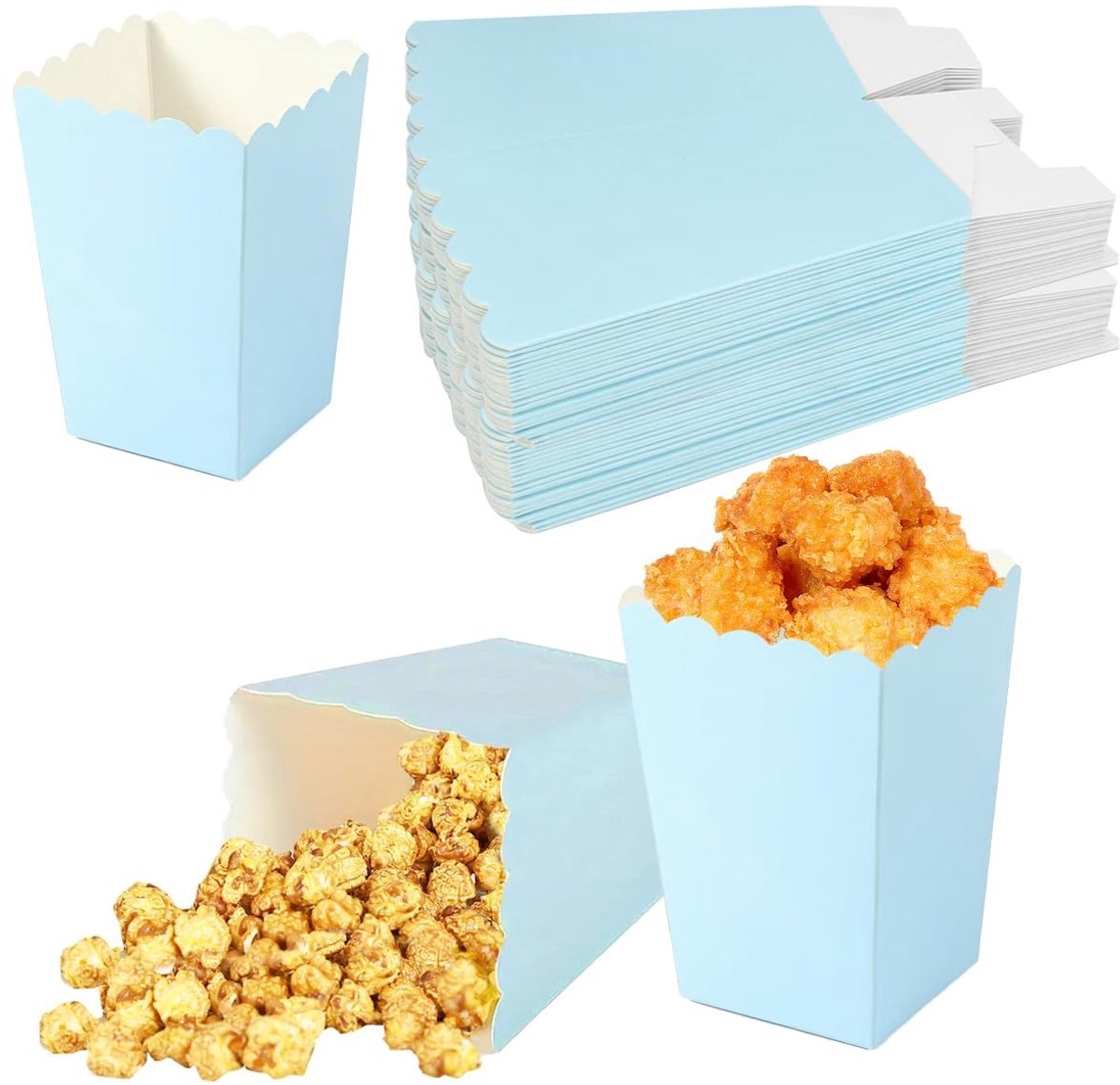 SolidKeus - 48 Stuks Popcorn Dozen voor Snacks
