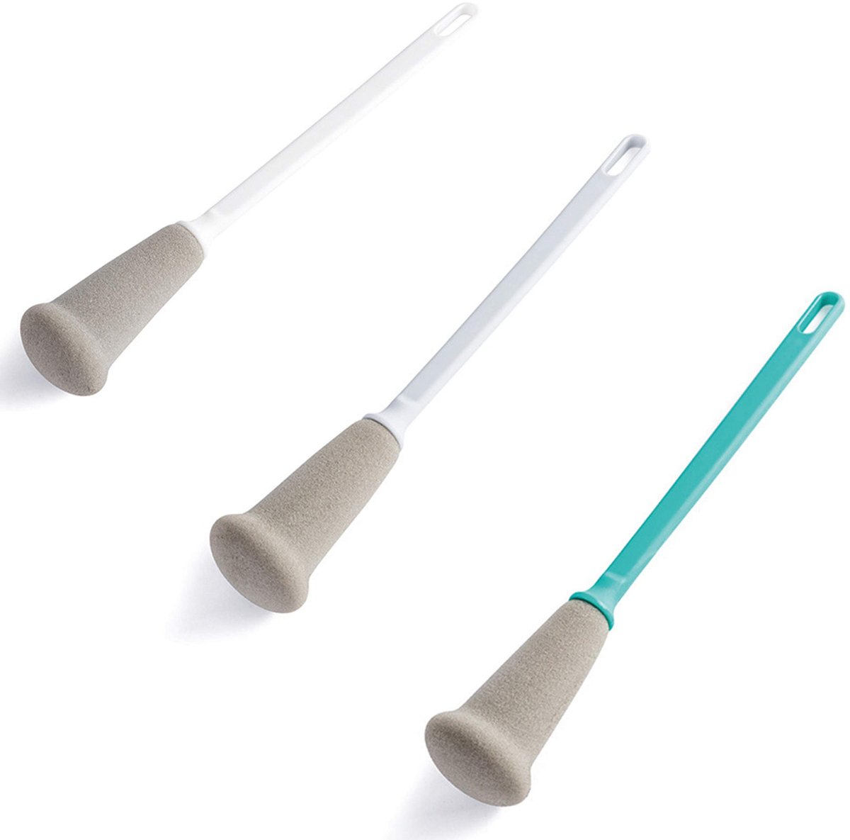 SolidKeus - 3-Pack Sponsborstels voor Glaswerk en Flessen