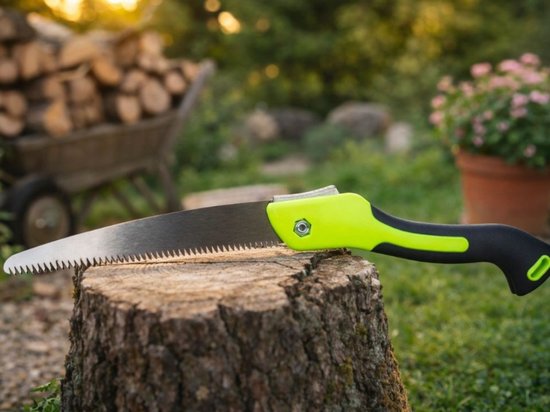 MOZY® - Inklapbare Takkenzaag - Groen - 18 cm Zaagblad - Antislip - Tuin Handzaag - Inklapbaar - Opvouwbaar - Snoeizaag - Boomzaag - Houtzaag - Handzaag - Tuinieren - Survival Gereedschap van MOZY — afbeelding 2