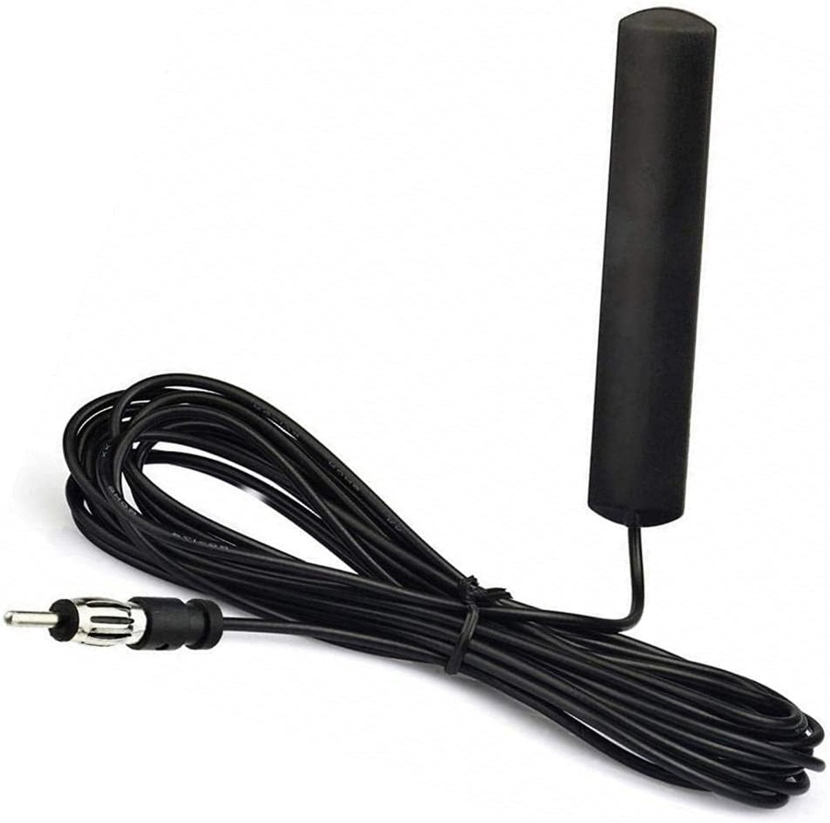 A362 - schijfantenne autoradio auto antenne DIN adapter - 5 m kabel - compatibel met VW Audi Opel Ford BMW Pioneer Kenwood Alpine Sony - auto radio antenne radioantenne motorvoertuig