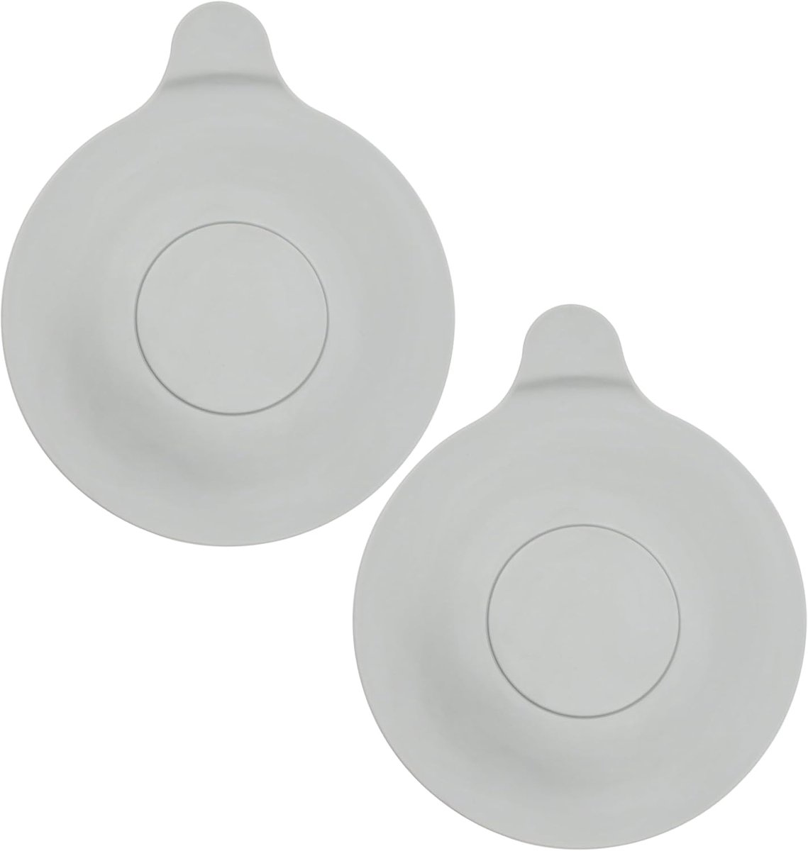 Badkuip, 2 Pack, Douche & Keukengootsteen, Afneembare Afvoerplug Afdekking, Voorkomt het weglopen van water, 13 cm Diameter, voor Afvoergat tot 90 mm, 2 x Grijs, drain cover