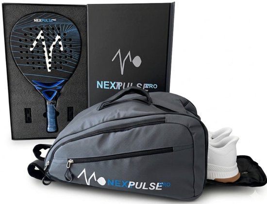 Nextpulsepro - Mixed Geometry - Full Carbon - Padel racket - Inclusief Thermische Padeltas - Luxe Verpakking - Rugzak - Padel Racket Set Nextpulsepro - Mixed Geometry - Full Carbon - Padel racket - Inclusief Thermische Padeltas - Luxe Verpakking - Rugzak - Padel Racket Set