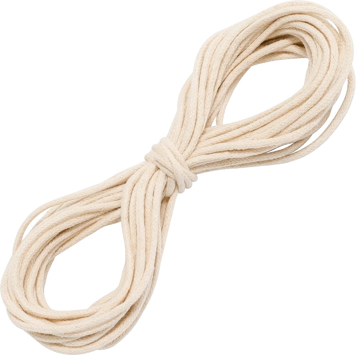 - C67821 - Decoratief koord 10 meter x 3 mm - van katoen - kleur ecru