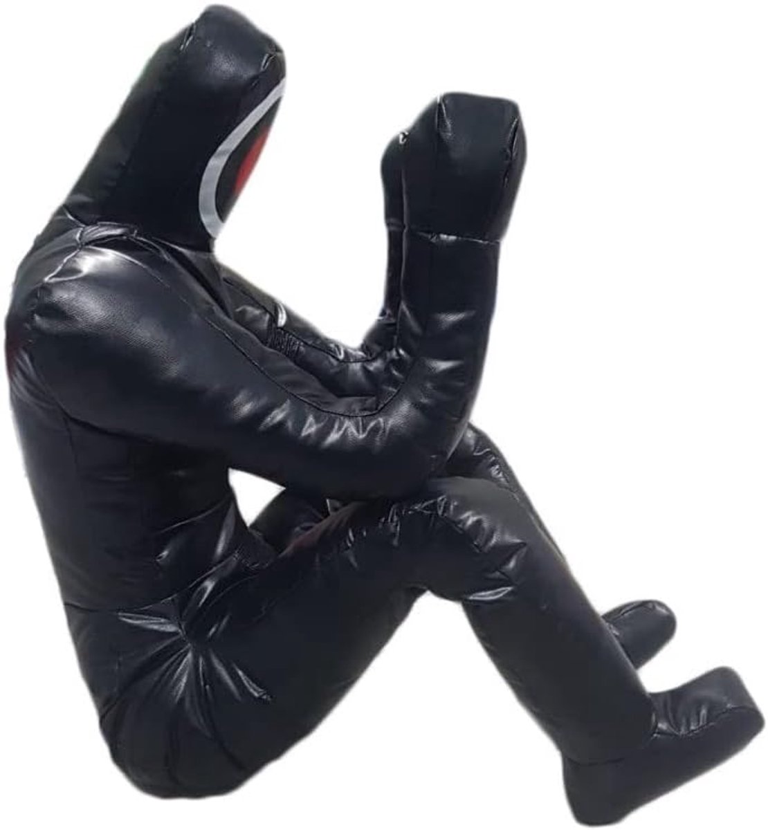 Sports MMA Grappling Dummy, BJJ Wrestling Dummy Defensieve Positie Brazilian JIU Jitsu Submissie Zelfverdediging Training Judo Bokszak Vinyl Fopspeen 180 cm ongevuld