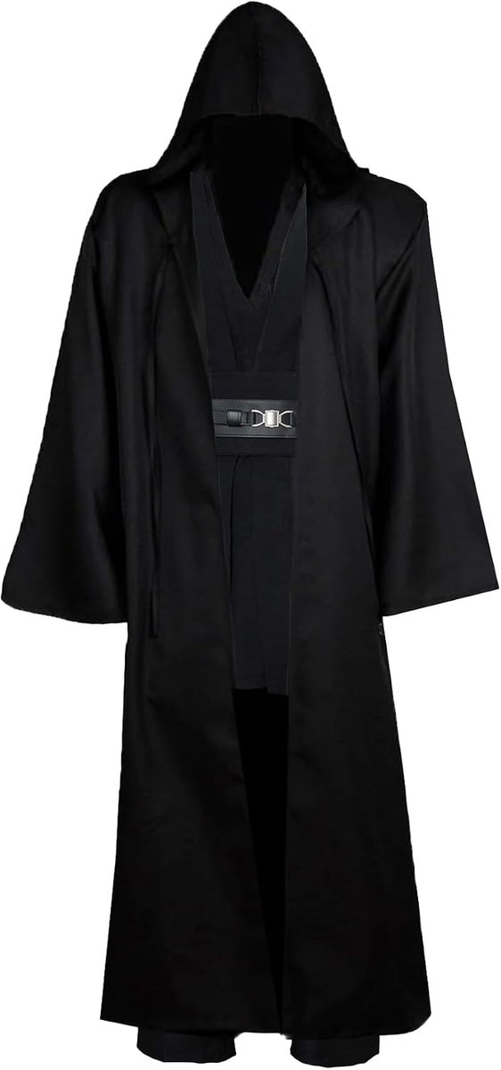 Kinstell Tuniek kostuum heren mantel met capuchon tuniek uniform volledige set Halloween cosplay kostuum