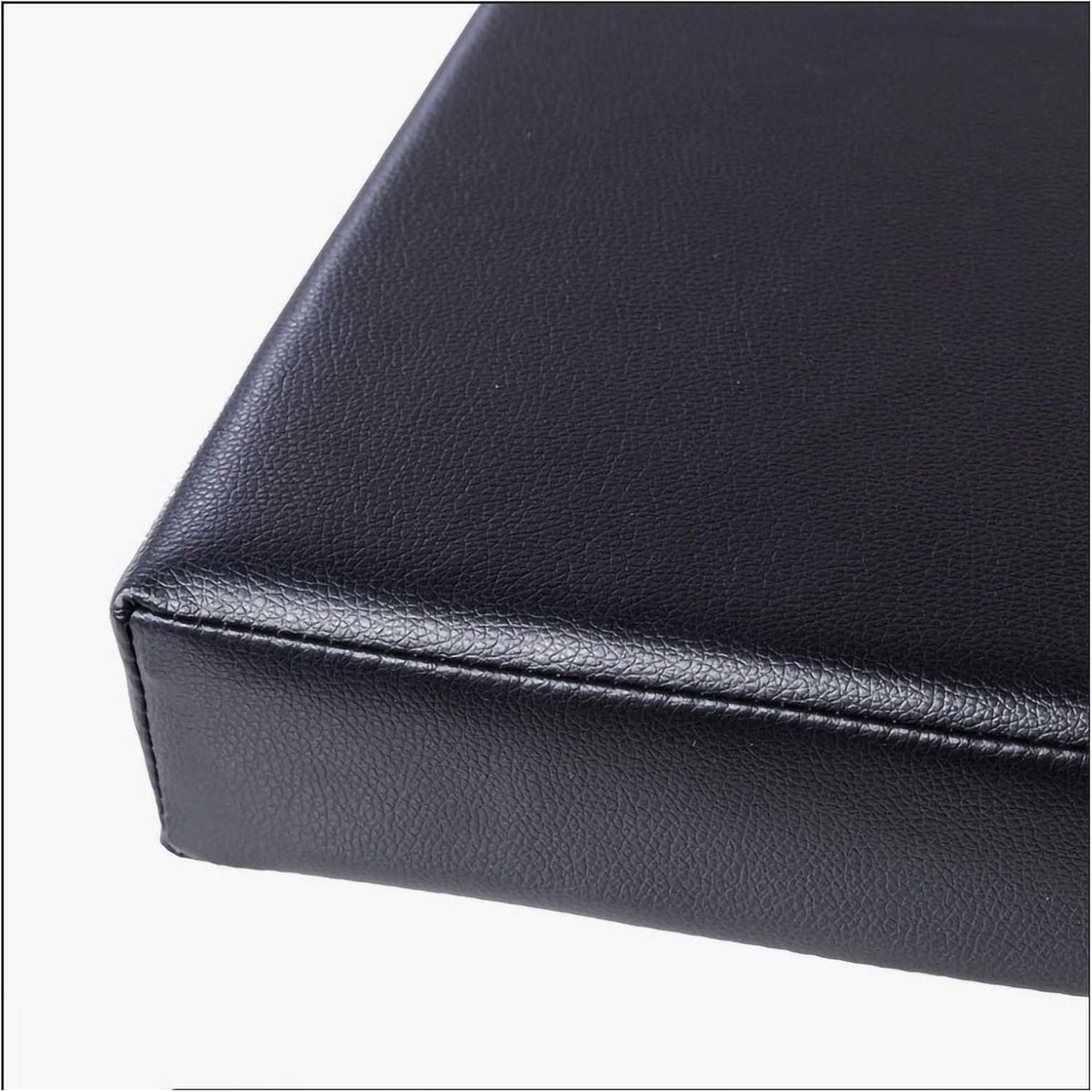Wangk Tuinbank Katoen Gewatteerde Outdoor Tuinkussen Vervanging Matras voor Patio Meubels Keuken of Eetbank Binnen-Zwart 120×30×5cm