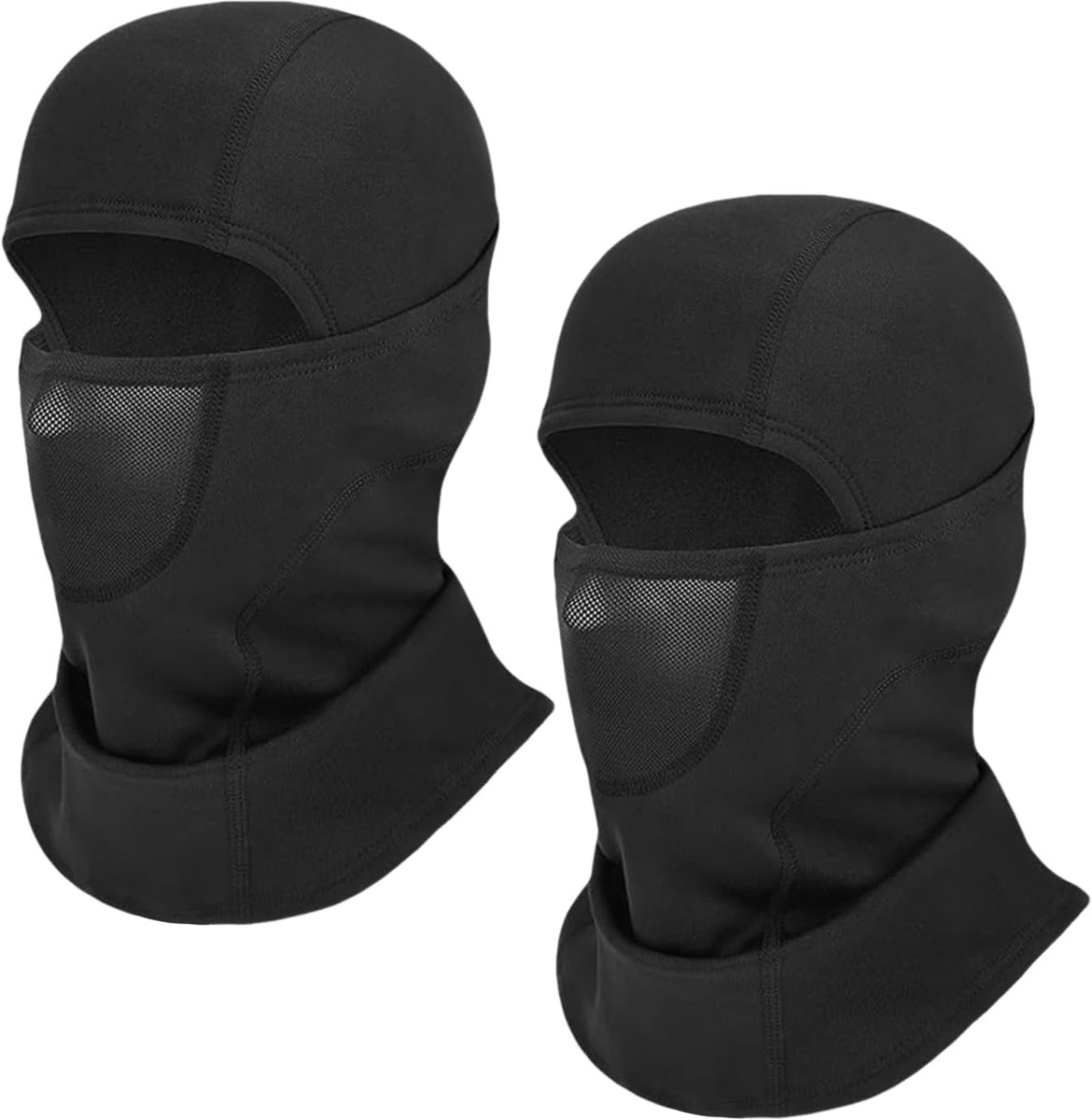 2 Maskers, Winddichte Ski Maskers, Warm Wol Materiaal, Woon-Werkverkeer Fiets Beschermende Uitrusting, Ademend En Mist-Vrij, Geschenken Voor Outdoor Atleten.