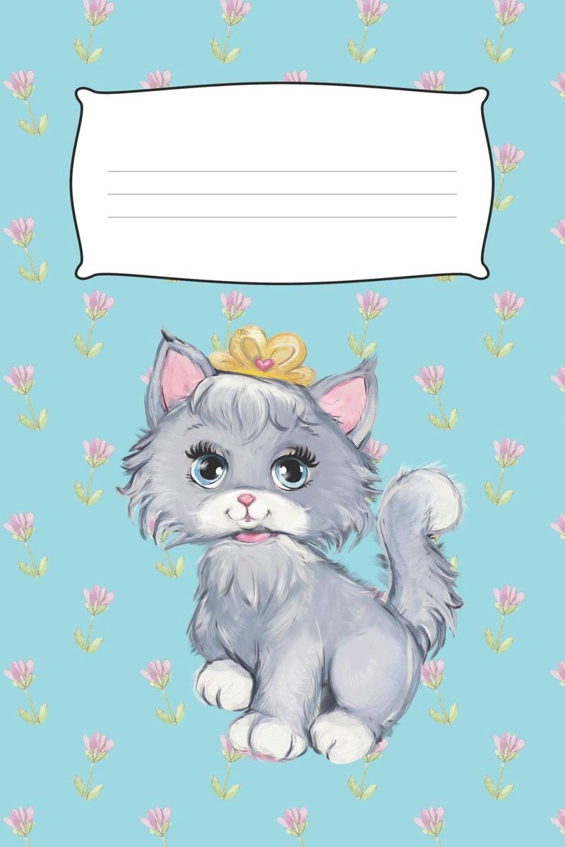 Kitty In The Garden: Cute Cat Journal For Girls (6 x 9 in, 150 pages)