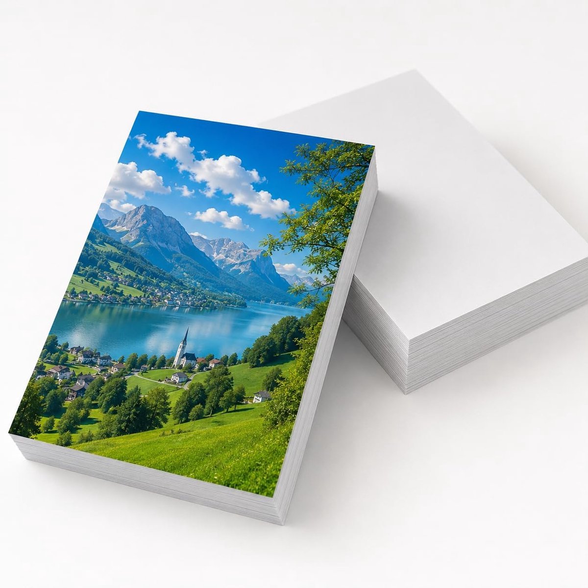 Fotopapier 10x15, 260 vellen 200g/m² hoogglanzend fotopapier | Glanzend fotopapier voor inkjetprinters, A6, wit, voor fotokaarten, fotoalbums en kantoor