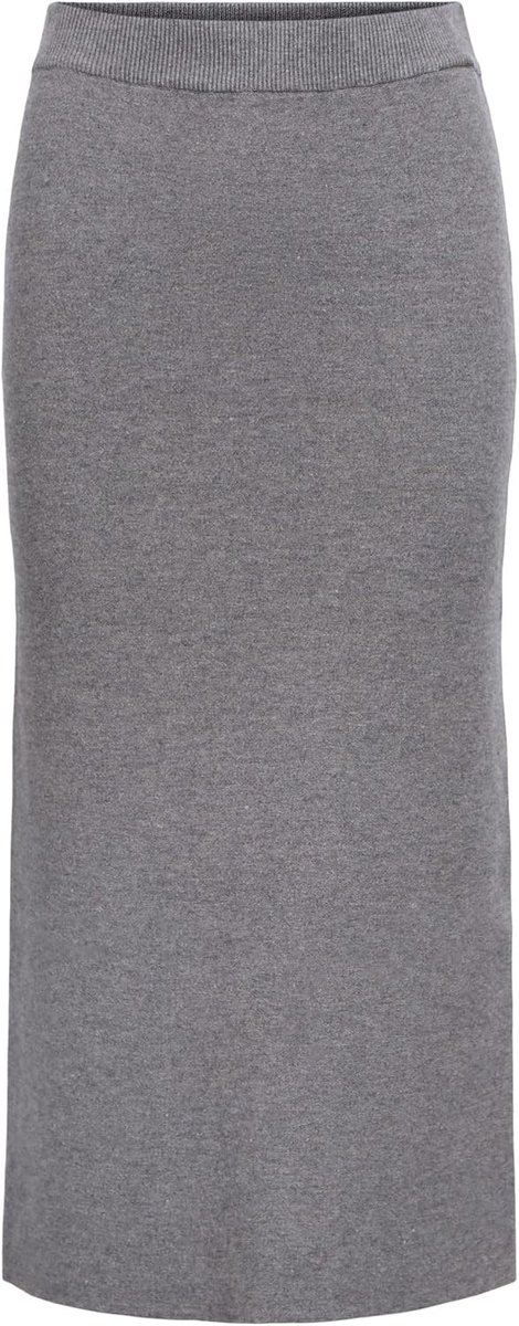 Hw Knit Skirt Noos, Medium grijs (grey melange), L