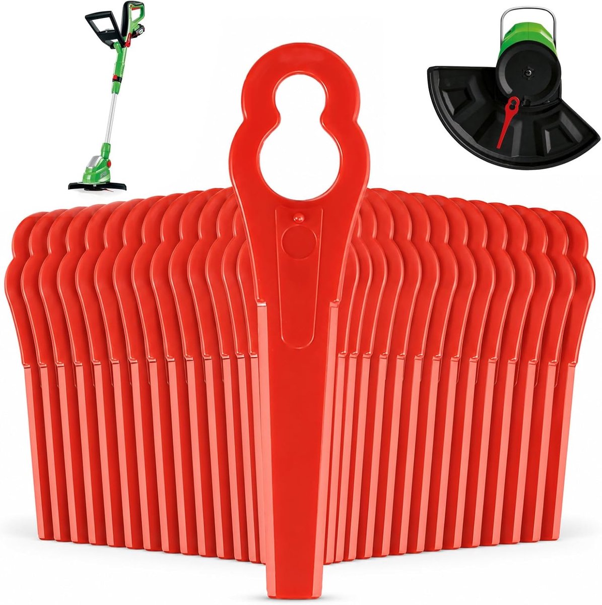 Messen, grastrimmer, kunststof messen, grastrimmer | accessoires, reservemes, grastrimmer, reservemes, voor kunststof messen, accu-grastrimmer
