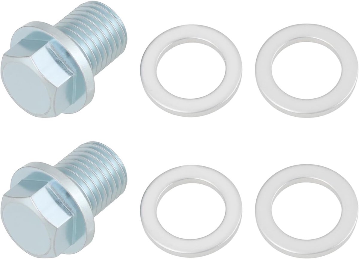 2 stks M13x1.5 Motor Olie Afvoer Schroef Plug Met Pakkingen Voor Auto Motorfiets