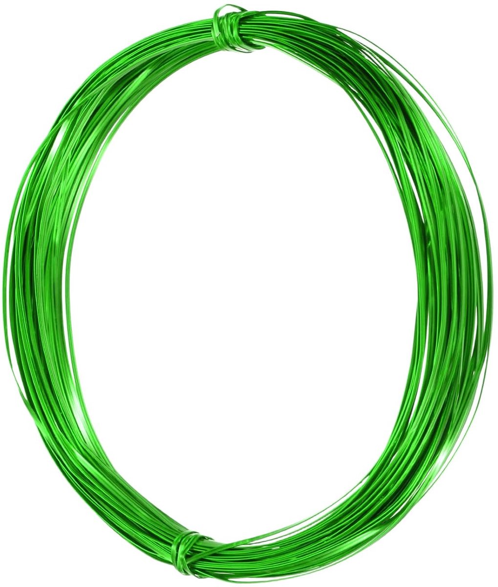 Draad 0,3 mm dikke flexibele metalen sieraden kralen armatuur draad voor sculptuur armatuur DIY sieraden maken groen