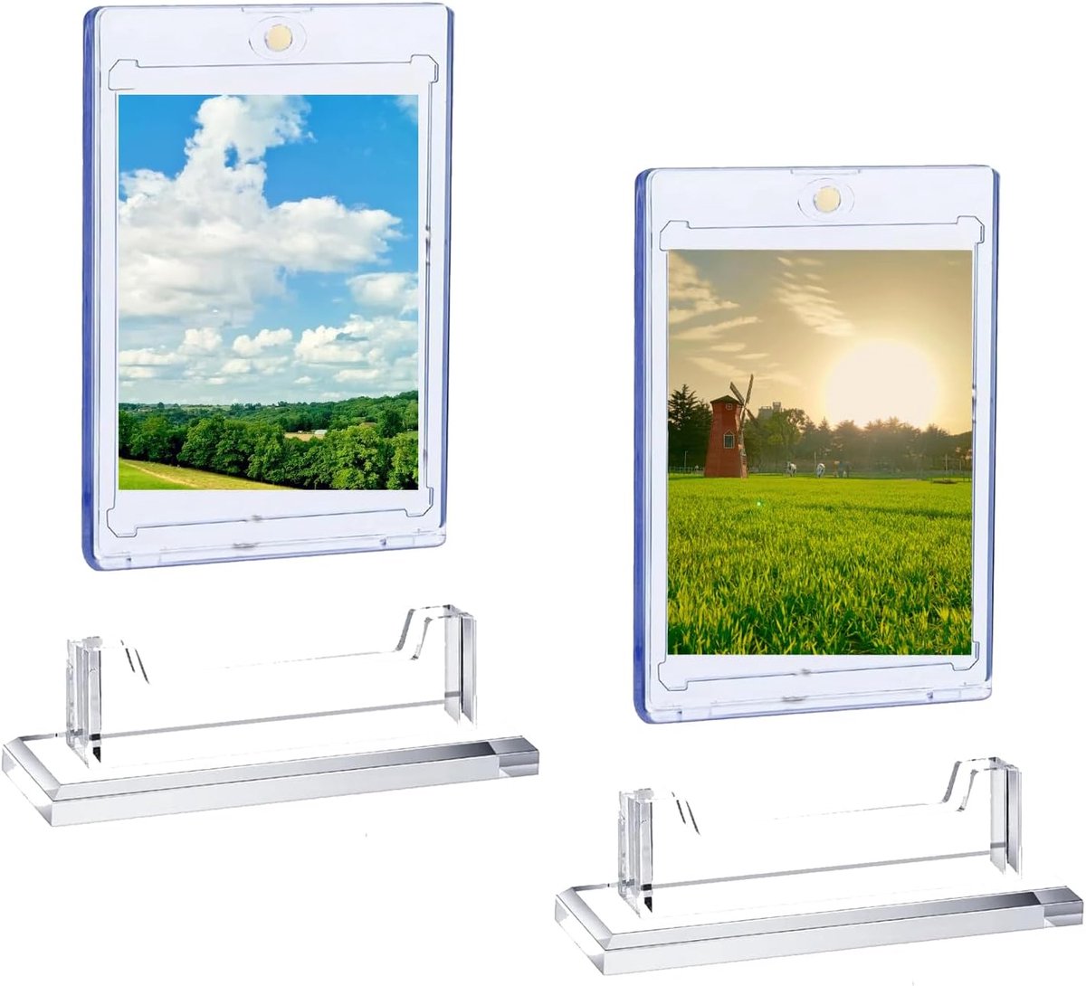 Kaarthouder, 35PT magnetische kaarthouder, transparante kaarthouder, uv-bescherming, beschermhoezen voor verzamelkaarten, magisch, sportkaarten, honkbal, voetbal