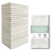 Wegwerphanddoeken Organic Gezichtshanddoek 40x50 - Kleine Handdoekjes - 100% Organische Plantenvezels - Luxe, Hypoallergeen & Veilig