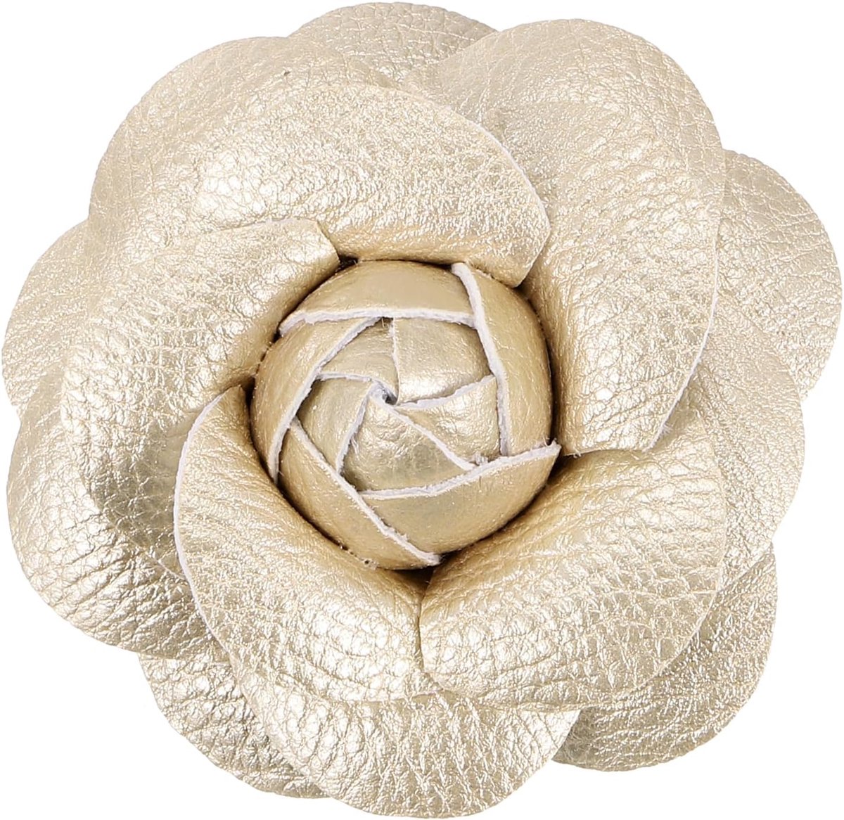 Bloem Haar Clips, Camellia Haarspeld Bloemen Broches Pin Handgemaakte Lederen Bloem Broche Voor Lady Bridal Vrouwen Hoed Jurk, 1 Count (Pack of 2), Leder