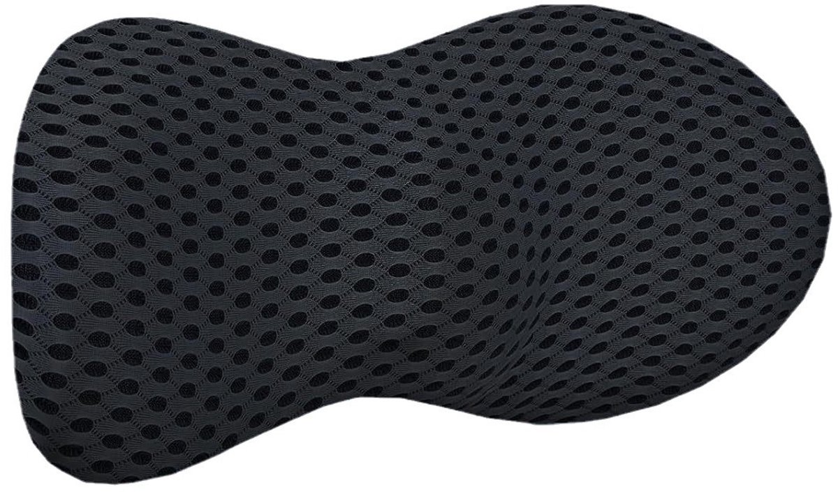 1 stuk - Auto-rugsteun - Ergonomische kussens - 46 x 22 x 16 cm - Rugsteuning - Orthopetische kussens - Taillesteun - Rugsteuning - Taillekussen - Ergonomisch - Geheugenspons - Geschikt voor kantoorstoelen, auto's, bedden, banken - Zwart