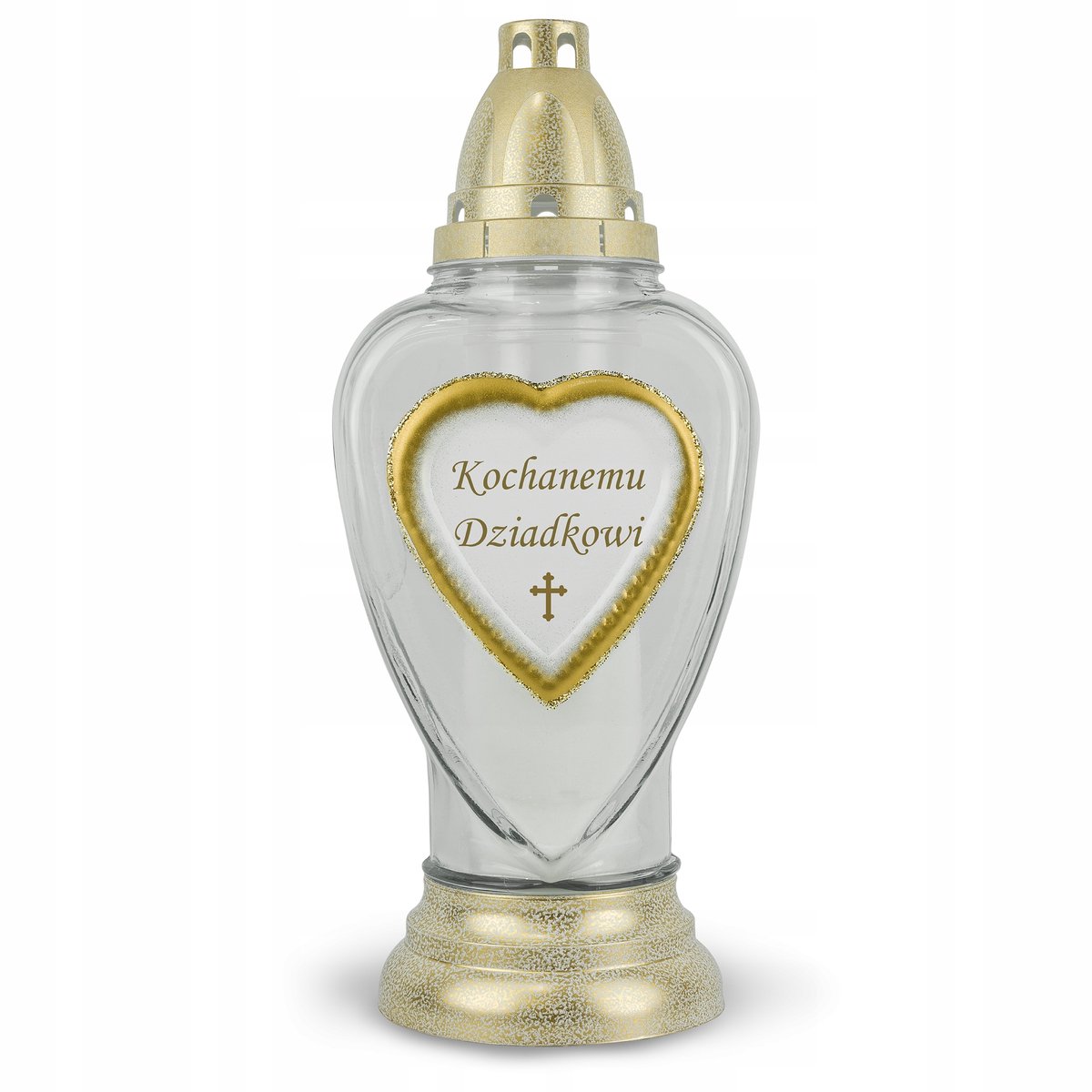 Znicz 'Voor Lieve Opa' Wit 31 cm - Decoratief met Verwisselbare Inzet