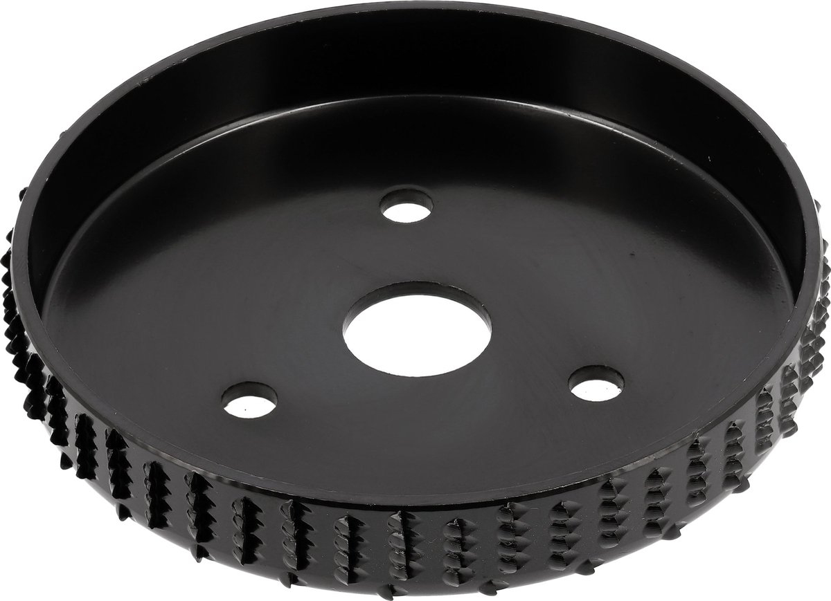 Houtfreesschijf voor Haakse Slijper - 125 mm - Asgat 22.2 mm - Koolstofstaal (40-50 HRC) - Bladdikte 21 mm - Frees- en Raspschijf voor Hout, Cellenbeton & Gipsplaat - Houtsnijschijf