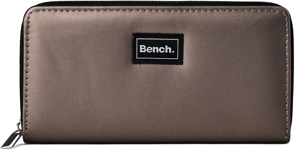 Bench Portemonnee 19 cm - Dames - Horizontaal - taupe-metallic