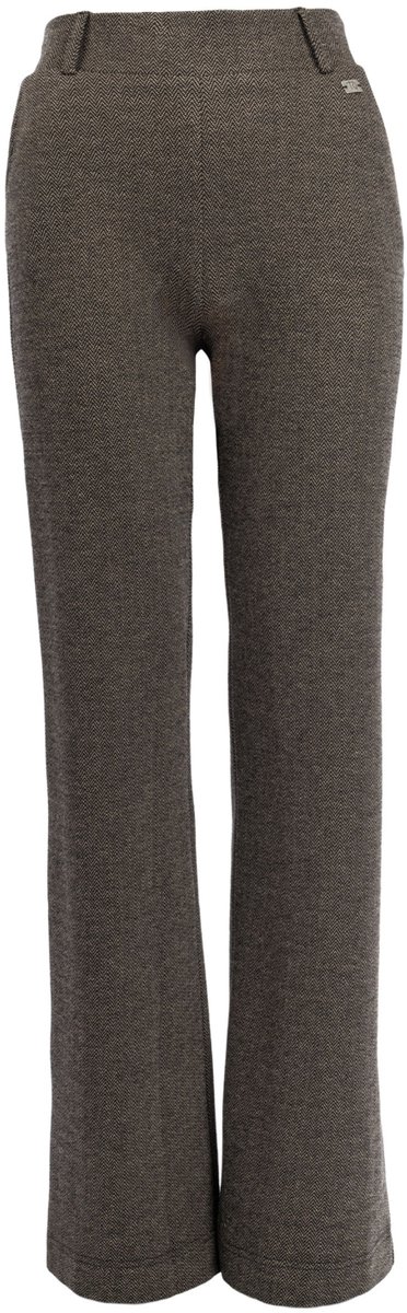 TQ Amsterdam Broek Romet Shadow Herringbone 26fw 00tq214at Brandy-black Dames Maat - XL