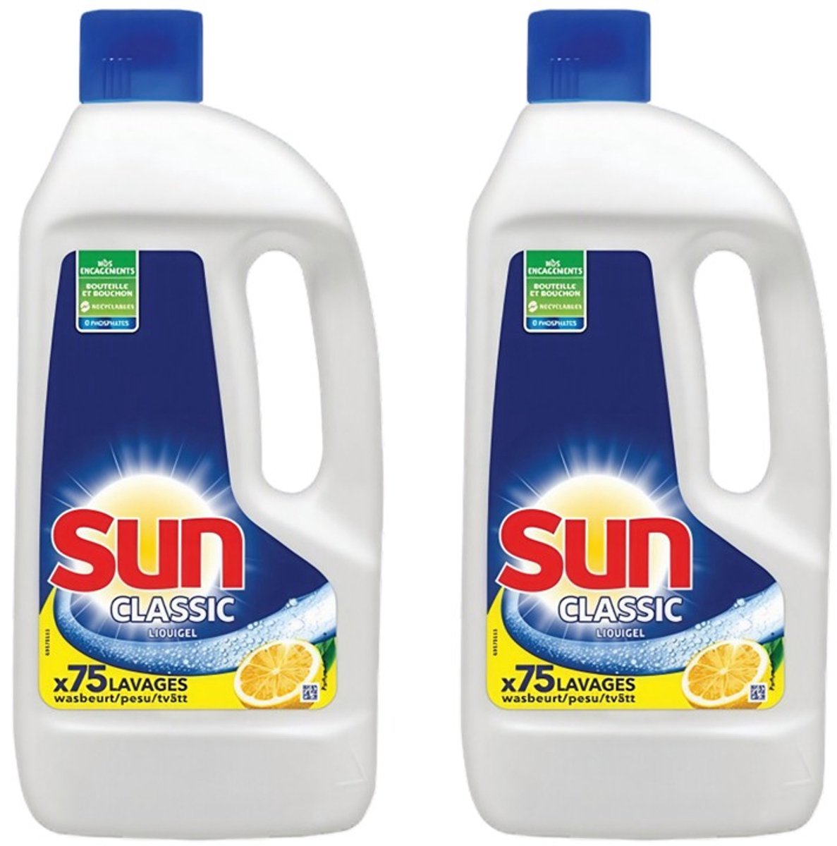 Sun Vaatwas Vloeibaar - Classic Lemon - 2 x 1500 ml