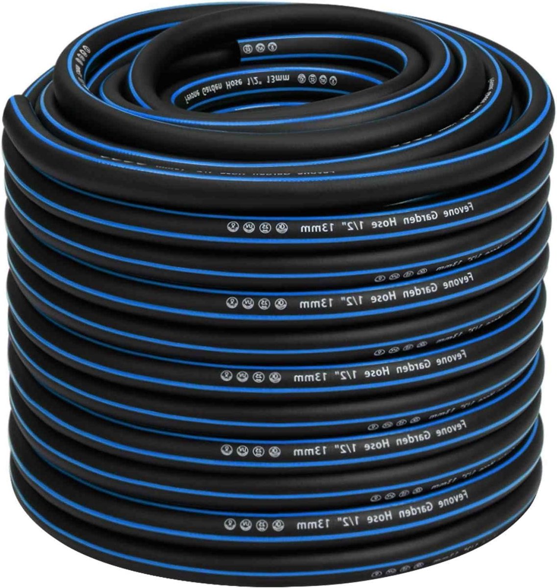 Tuinslang - Waterslang - Buiten water geven - 4-laags constructie - 50 meter - Zwart/Blauw