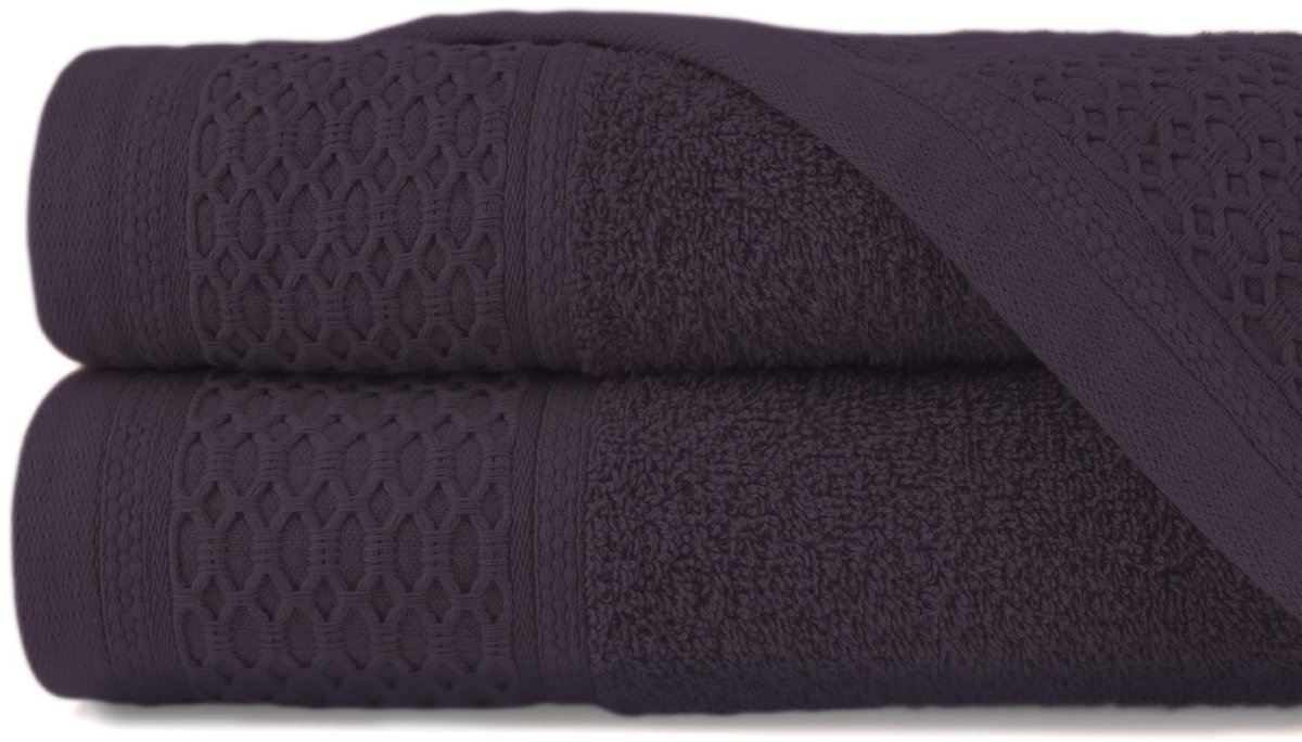 Darymex Solano - Handdoek - 50x90 cm - Paars - 100% Katoen