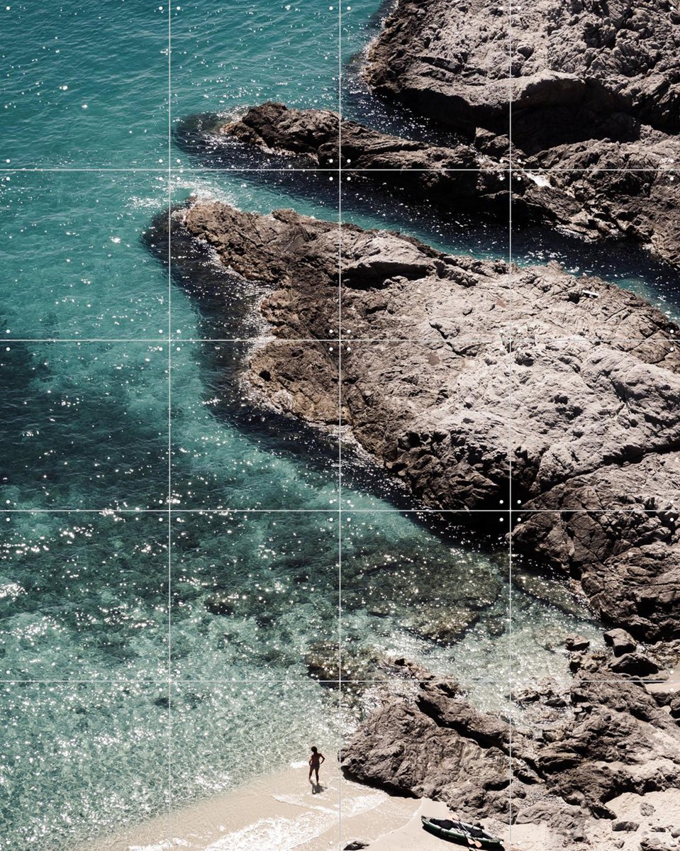IXXI Little Beach, Photolovers - 80 x 100 cm - Gratis ophangtool - Grote wanddecoratie en posters - Fotografie, Strandhuis, Woonkamer, Zeelandschappen