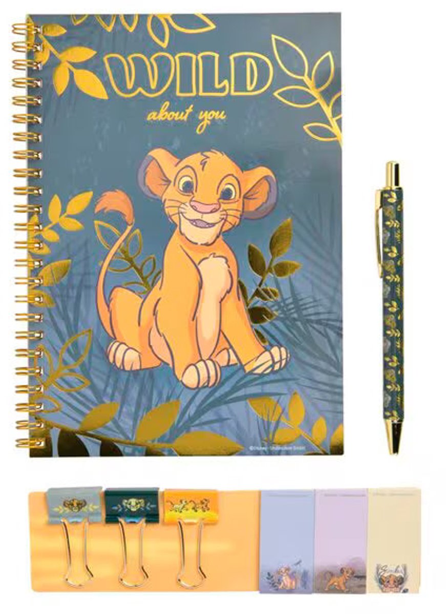 Lion King - schrijfset / geschenkset (8-delig)