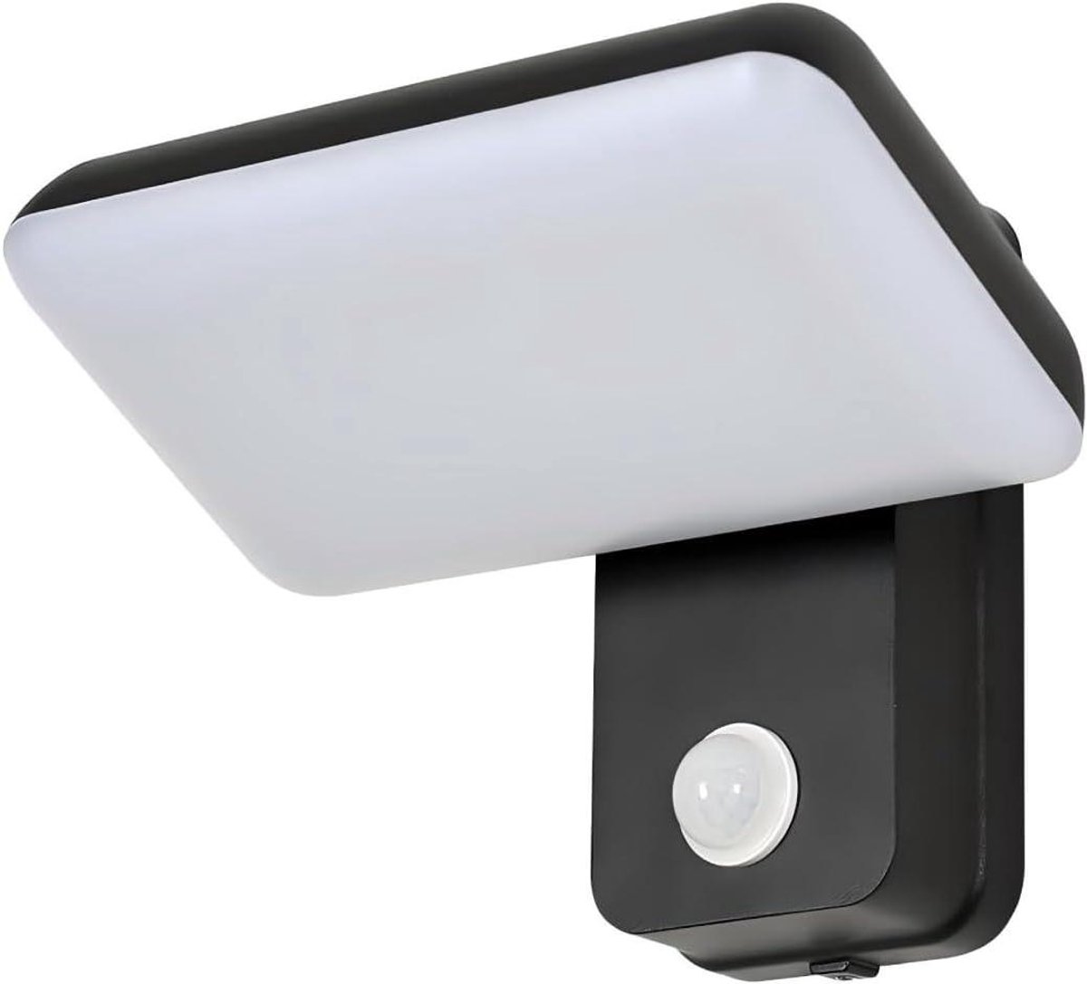 Buitenlamp met Sensor - Wandlamp Beweging - Tuin Verlichten - Verstelbare Hoek - 18W 1620LM - Zwart
