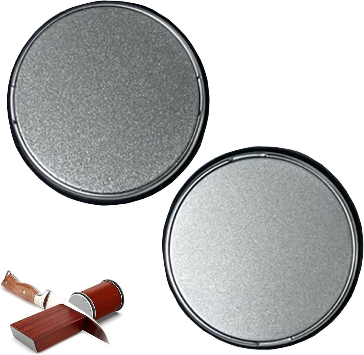 Rolslijper Messenslijpset - Diamant - 5,5 cm - Voor Handmatig Slijpen van Keukenmessen - Geschikt voor Huishoudelijk Gebruik
