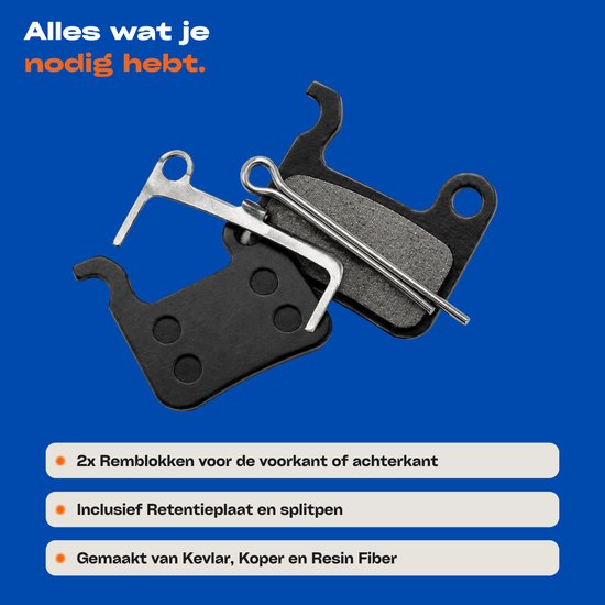 HeyParts Hydraulische Fatbike Remblokken - Geschikt voor Ouxi V8, H9 & QMWheel V20, V30 — afbeelding 4