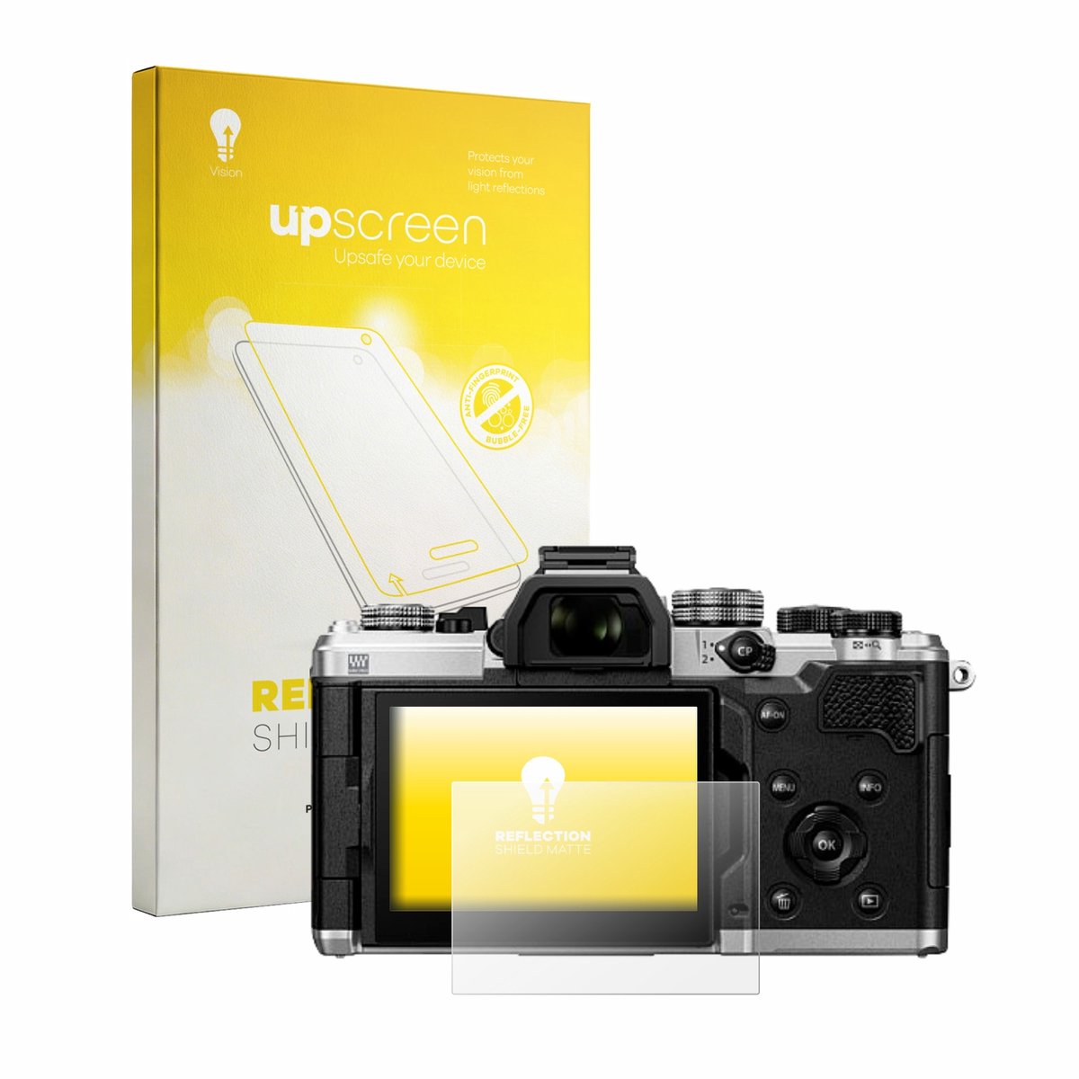 upscreen - Screenprotector voor OM System OM-3 ASTRO - Folie Beschermfolie anti glare matte