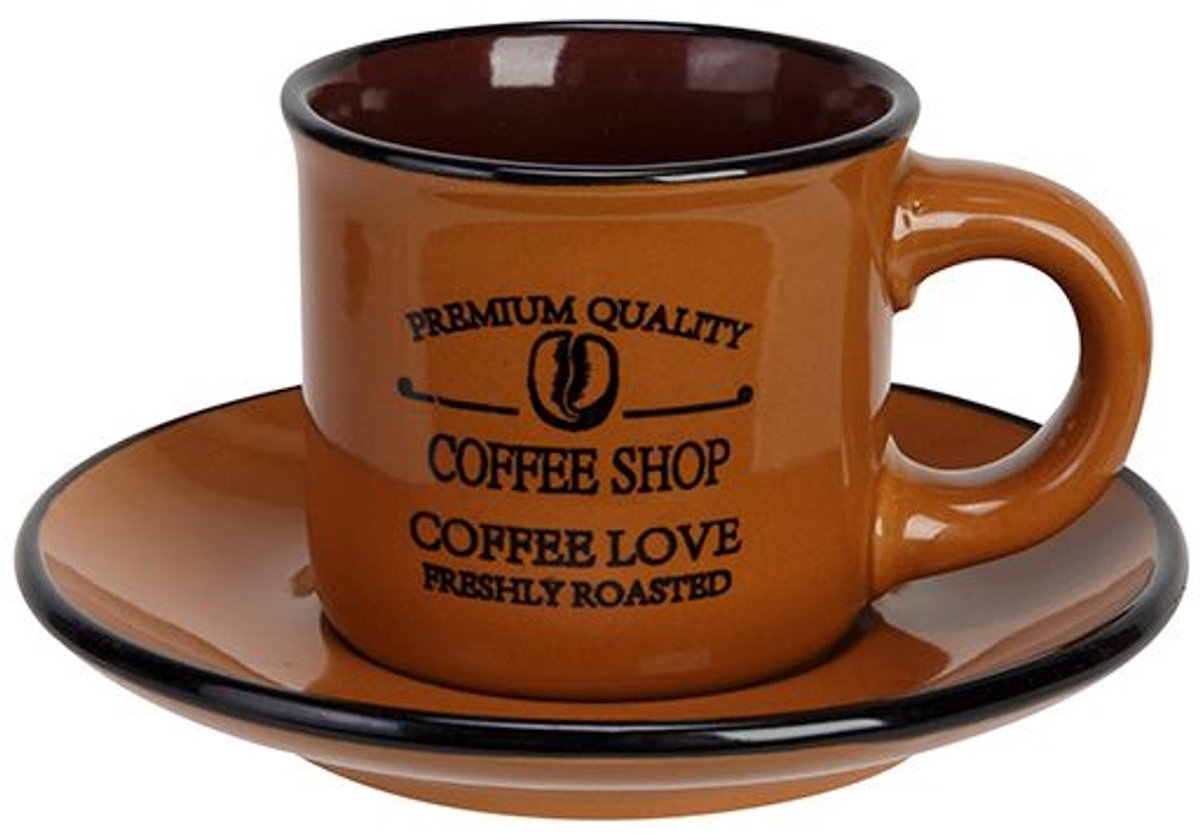 Desayuno Espressotas En Ondertas 10cl D6.3xh5.2cm - 11.5cm - Brown