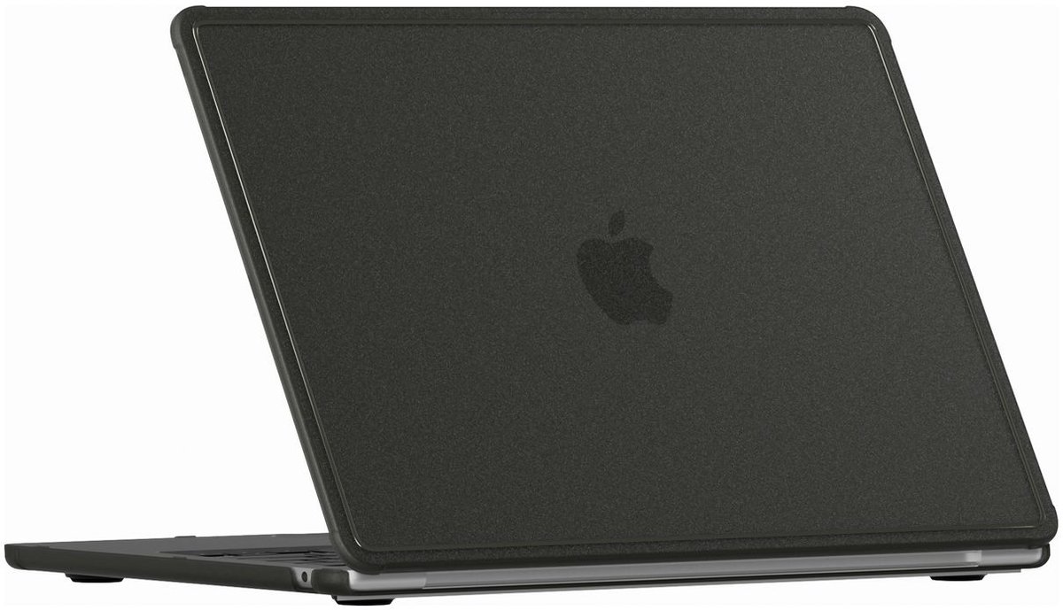 Mobigear Laptophoes geschikt voor Dunne Apple MacBook Air 15 Inch (2023-2026) Hoes Hardshell Laptopcover MacBook Case | Mobigear Shockproof Slim - Zwart - Model A2941 / A3114 / A3241 / A3448