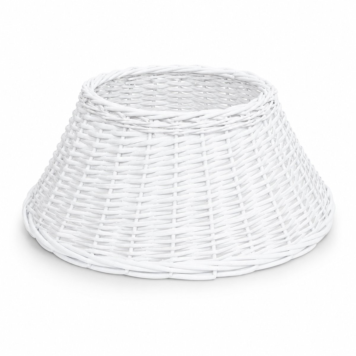 Sok voor kerstboom diameter 56 cm riet - Wit