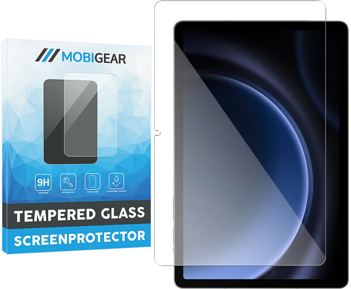 Mobigear Screenprotector geschikt voor Samsung Galaxy Tab S9 FE Glazen | Mobigear Screenprotector - Case Friendly