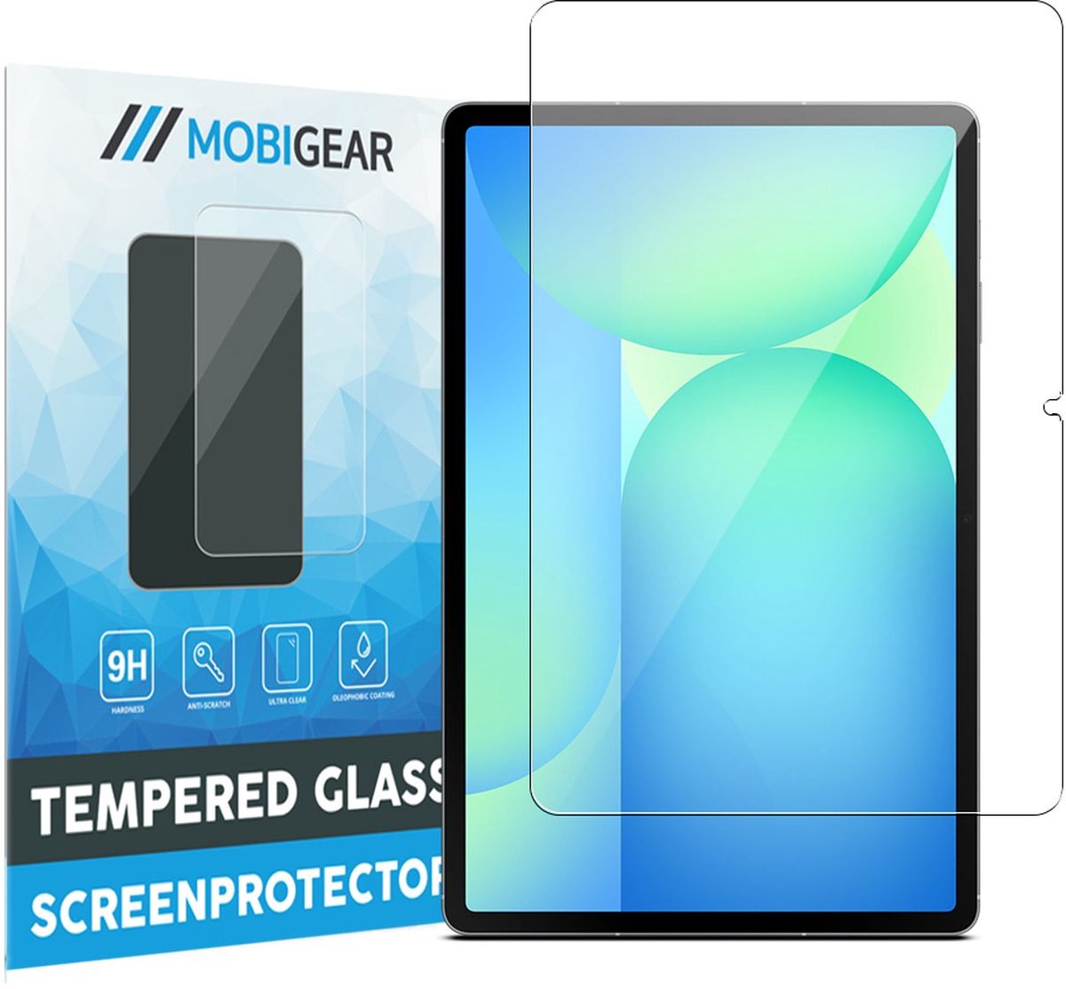 Mobigear Screenprotector geschikt voor Samsung Galaxy Tab S10 FE Plus Glazen | Mobigear Screenprotector - Case Friendly