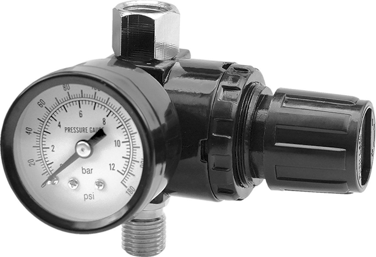 Vorel 81562 - Pneumatische Drukregelaar - Manometer - 3/8 inch - 12 bar
