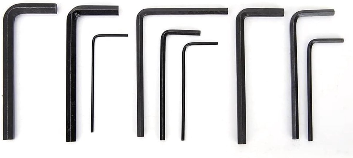 9 Stks Gitaar Inbussleutel, universele Gitaar Hals Brug Tuner Inbussleutel Set 1.5 2.0 2.5 3.0 4.0 5.0mm 1/20in 1/8in 3/16in