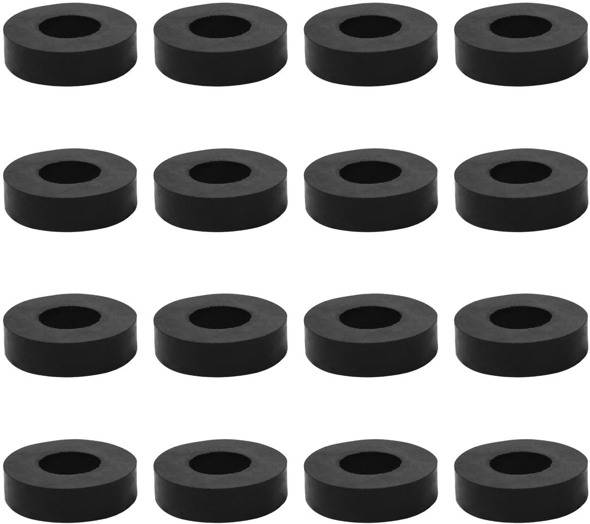16 stuks rubberen afstandhouders, M18 kunststof afstandshulzen, 38 mm buitendiameter 18 mm binnendiameter 10 mm dikte kunststof afstandhouders voor huis en auto accessoires, containers
