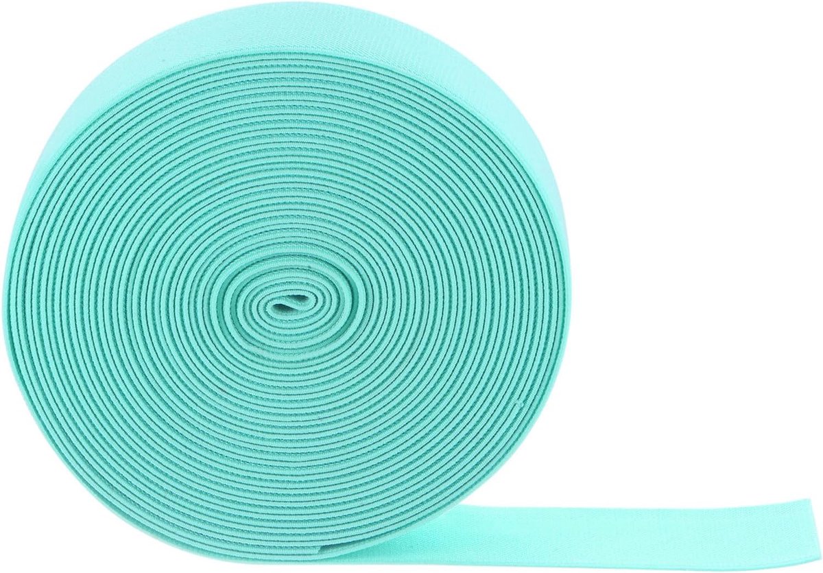 Elastische naaibanden, 50 mm breed, elastisch plat breitouw voor doe-het-zelfprojecten, kunst en handwerk, 11 stuks, lichtblauw