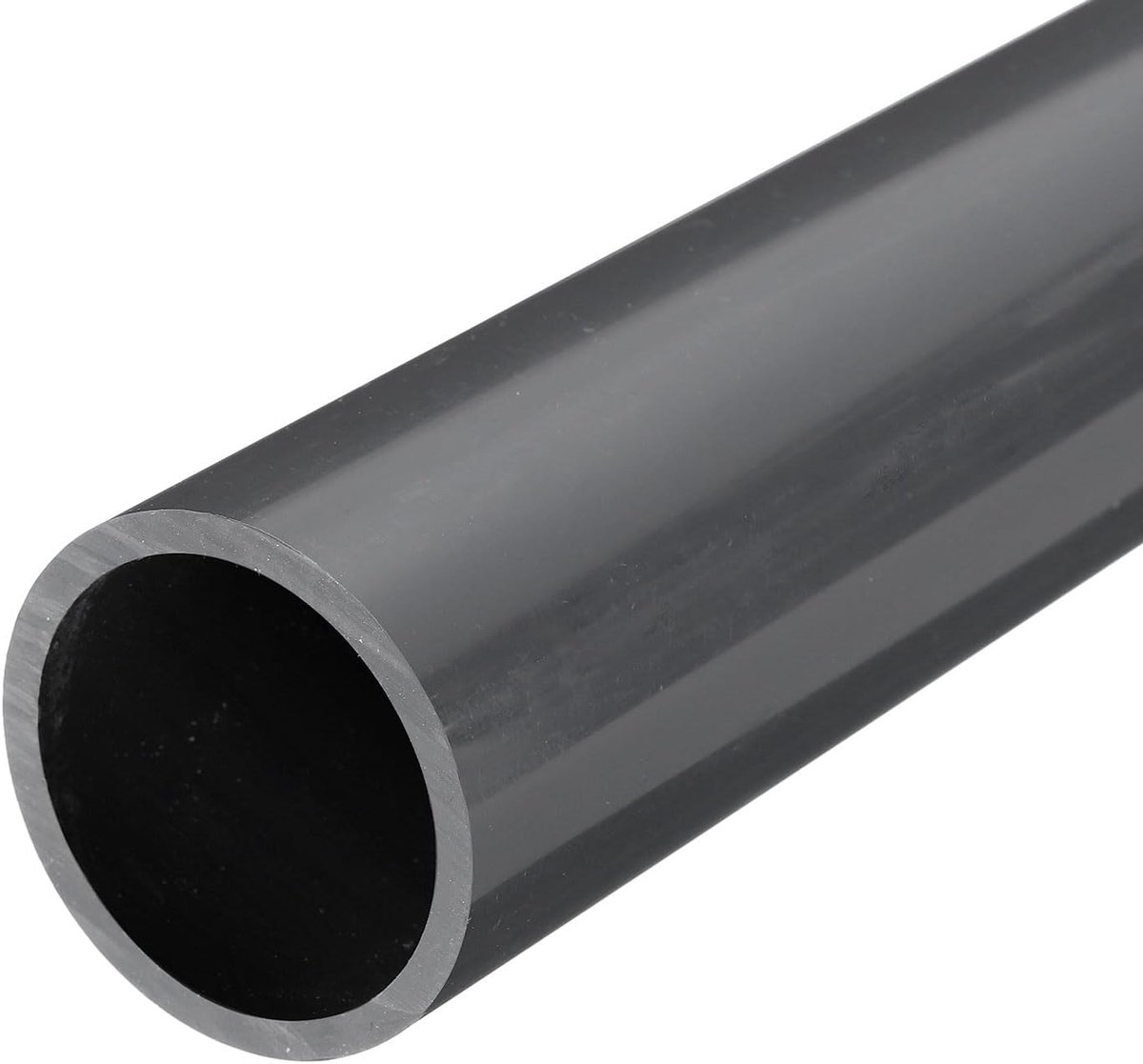 PVC stijve ronde buis, 42,6 mm ID, 50 mm (2 inch), AD, 350 mm, lichtgrijs, hoge slagvastheid, voor waterleiding, handwerk, kabelhuls
