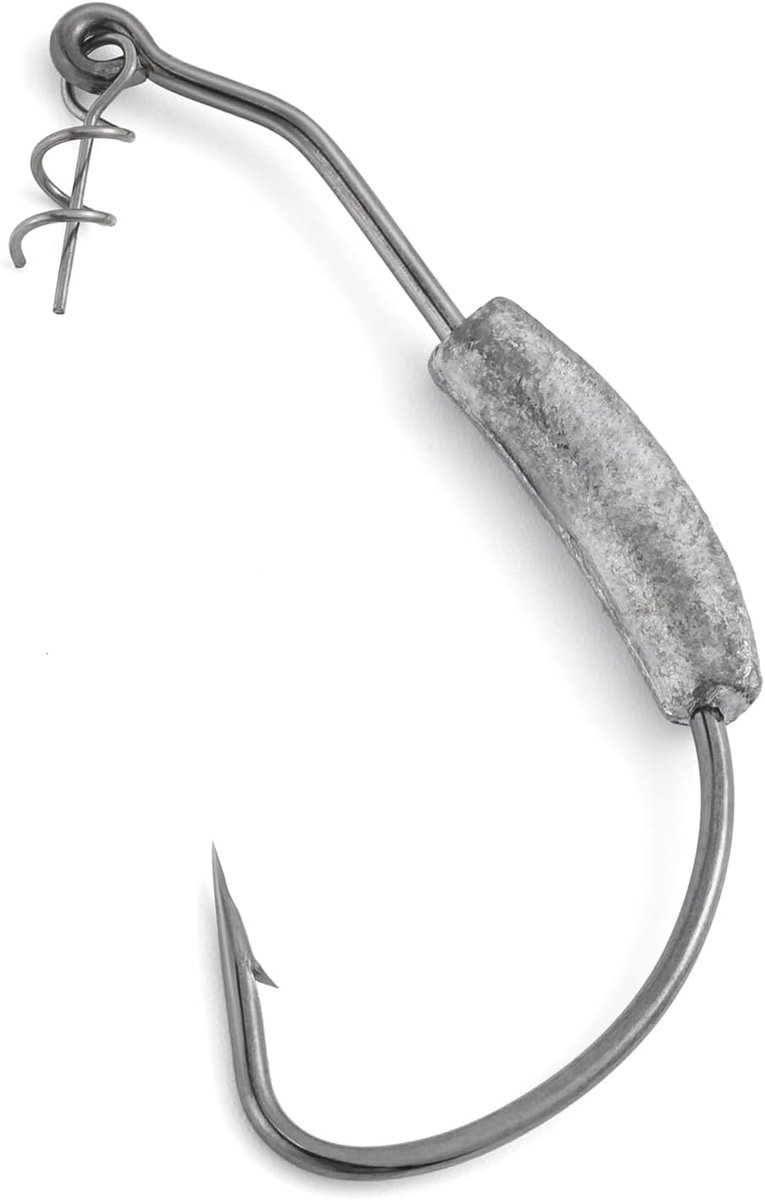Haken Wide Gape Offset vishaken helpen verzwaarde levend aas voor rubberen vis in zoet water, zout water, vissen op onkruidbedden en overvolle gebieden
