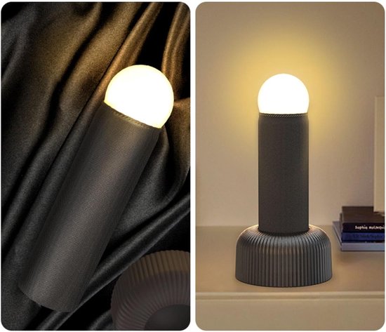 Creatief en origineel nachtlampje met trekkoord, oplaadbaar via USB, geschikt voor de slaapkamer, naast het bed en om mee te slapen. Ook leuk als bureaudecoratie of verjaardagscadeau. Capaciteit: 1200 mAh. — afbeelding 5