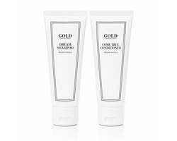 Gold Haircare Professional Dream Shampoo 250ml & Come True Conditioner 250ml – Professionele Hydratatie, Herstel en Zijdezachte Verzorging voor Alle Haartypes
