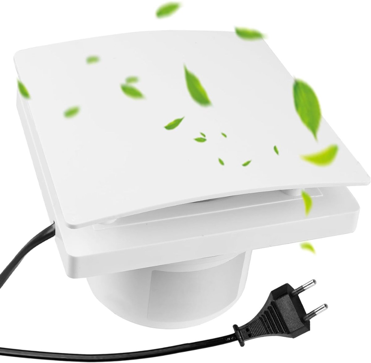 ZRNS® Afzuiging Badkamer - Badkamerventilator - Toiletventilator 100mm - Ventilator met Schakelaar - Wit