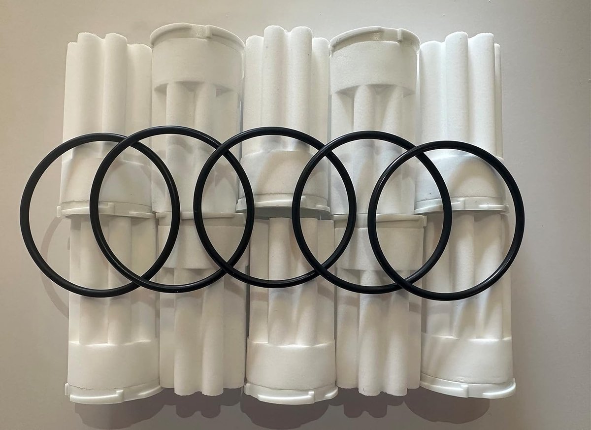 filter, 50-70 micrometer verwarmingsoliefilter, stervorm, 10 stuks incl. 5 stuks O-ringen.
